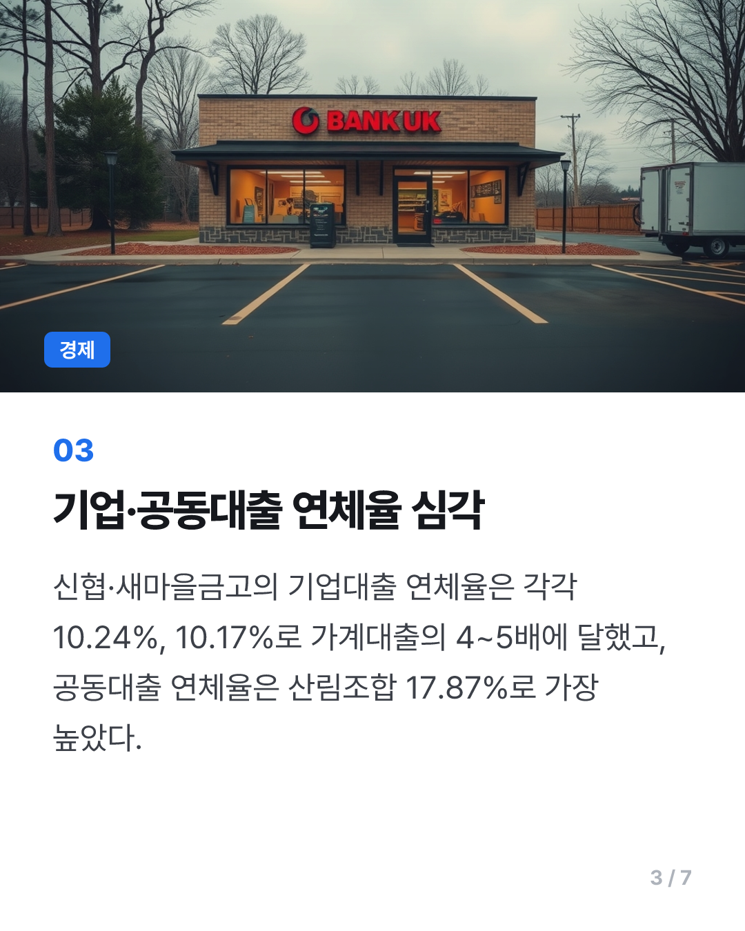 상호금융 339곳 연체율 두 자릿수…반년 새 66% 급증